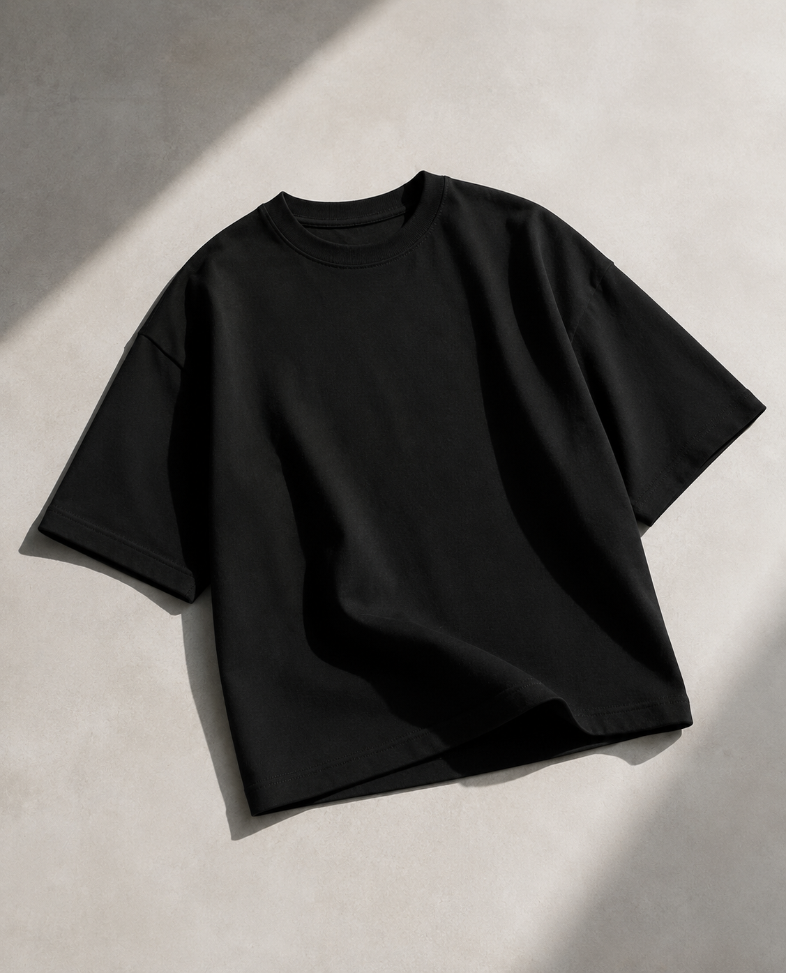 Polo Sweat Col Boutonné — MEX Noir