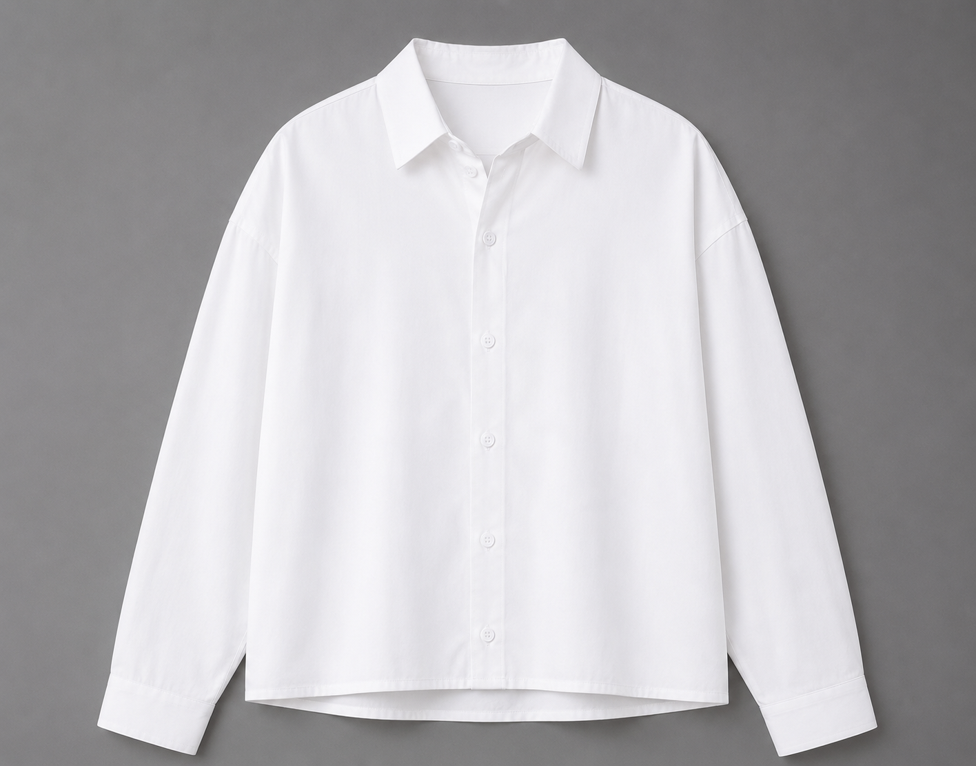 Hemd Oversize Kentkragen — MEX Weiß