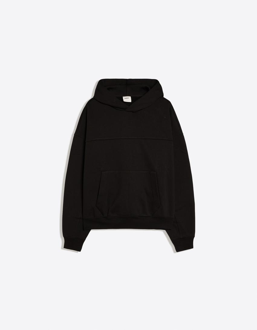 Hoodie Oversize Structuré — MEX Noir