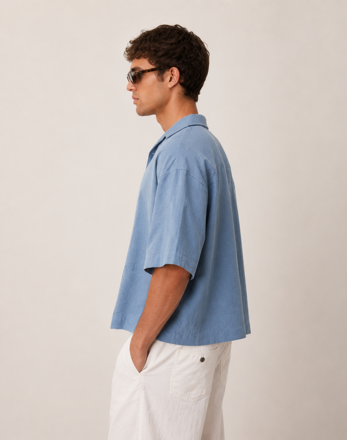 Chemise Boxy Lin — MEX Bleu Chambray