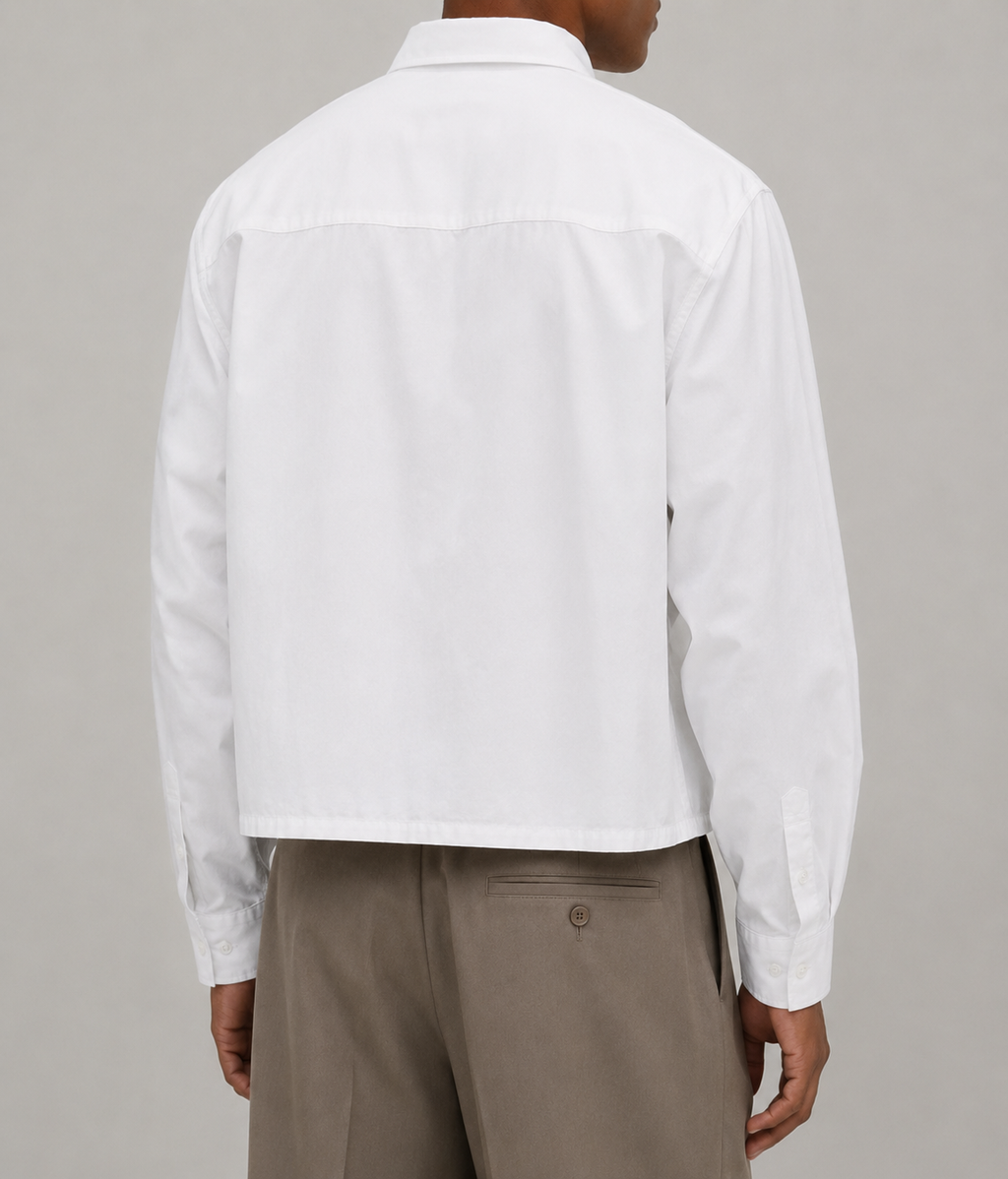 Surchemise Utility Poches Plaquées — MEX Blanc