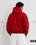 Hoodie Oversize Structuré — MEX Rouge
