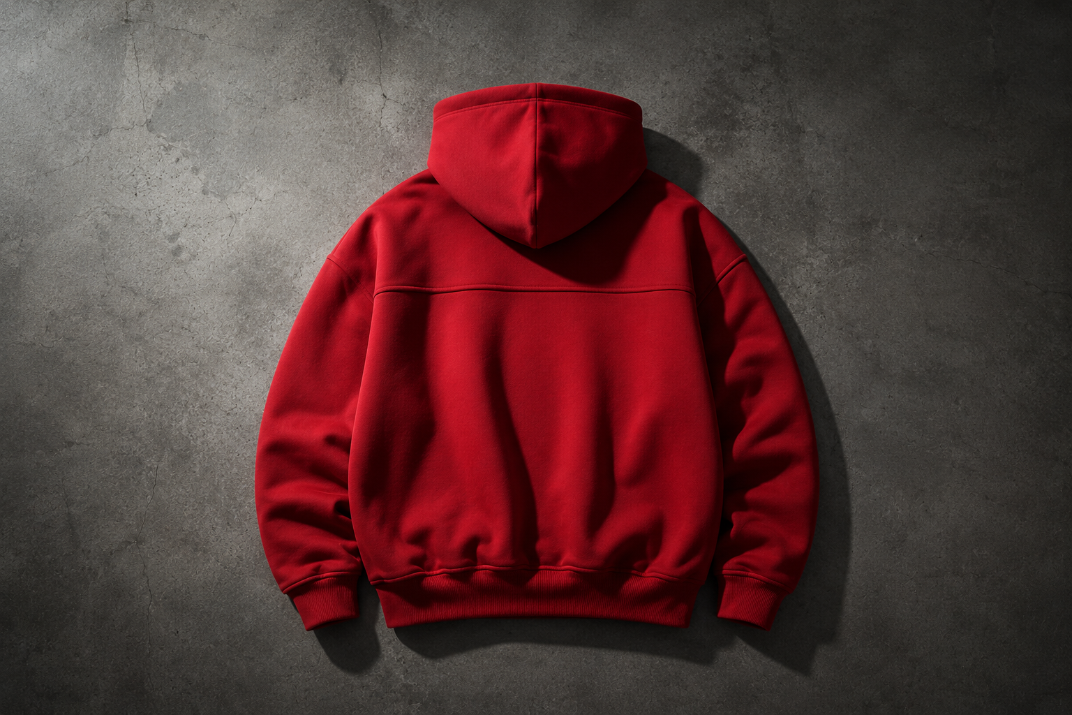 Hoodie Oversize Structuré — MEX Rouge