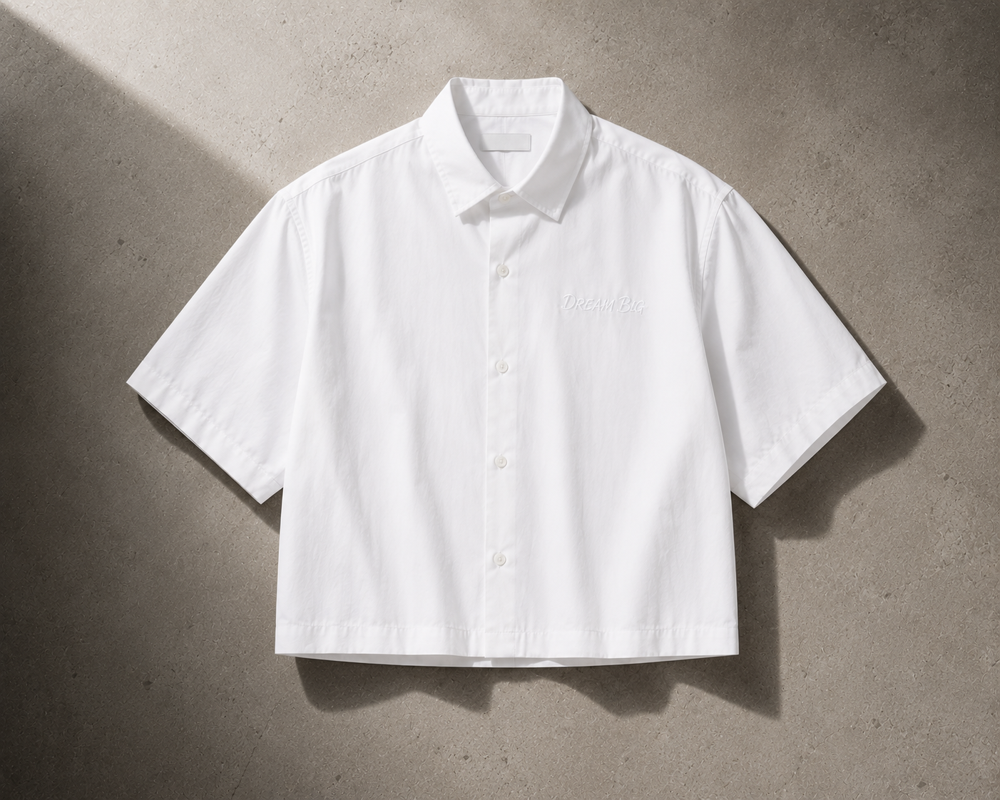 Chemise Boxy Manches Courtes — MEX Blanc