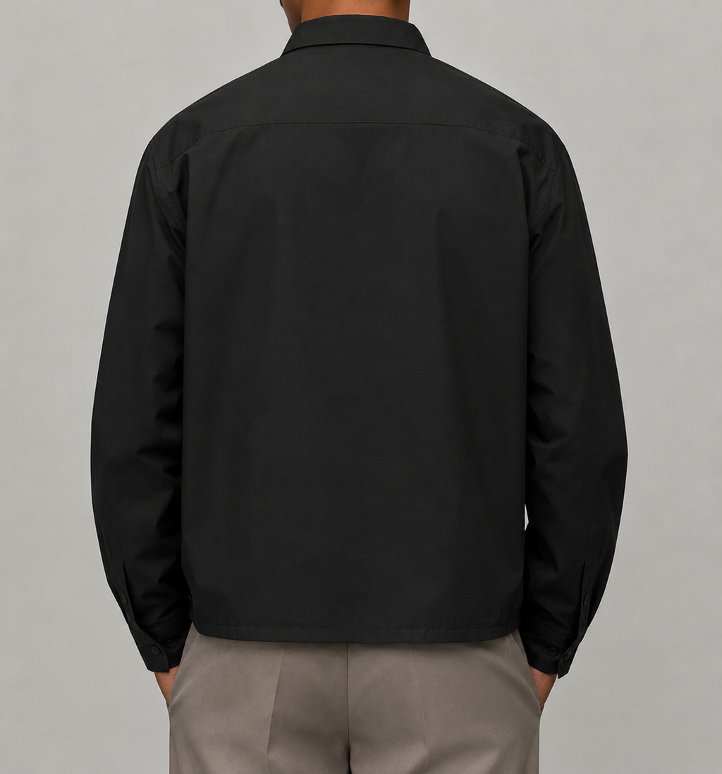Surchemise Utility Poches Plaquées — MEX Noir