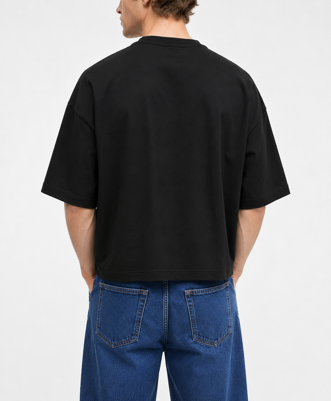 Polo Sweat Col Boutonné — MEX Noir
