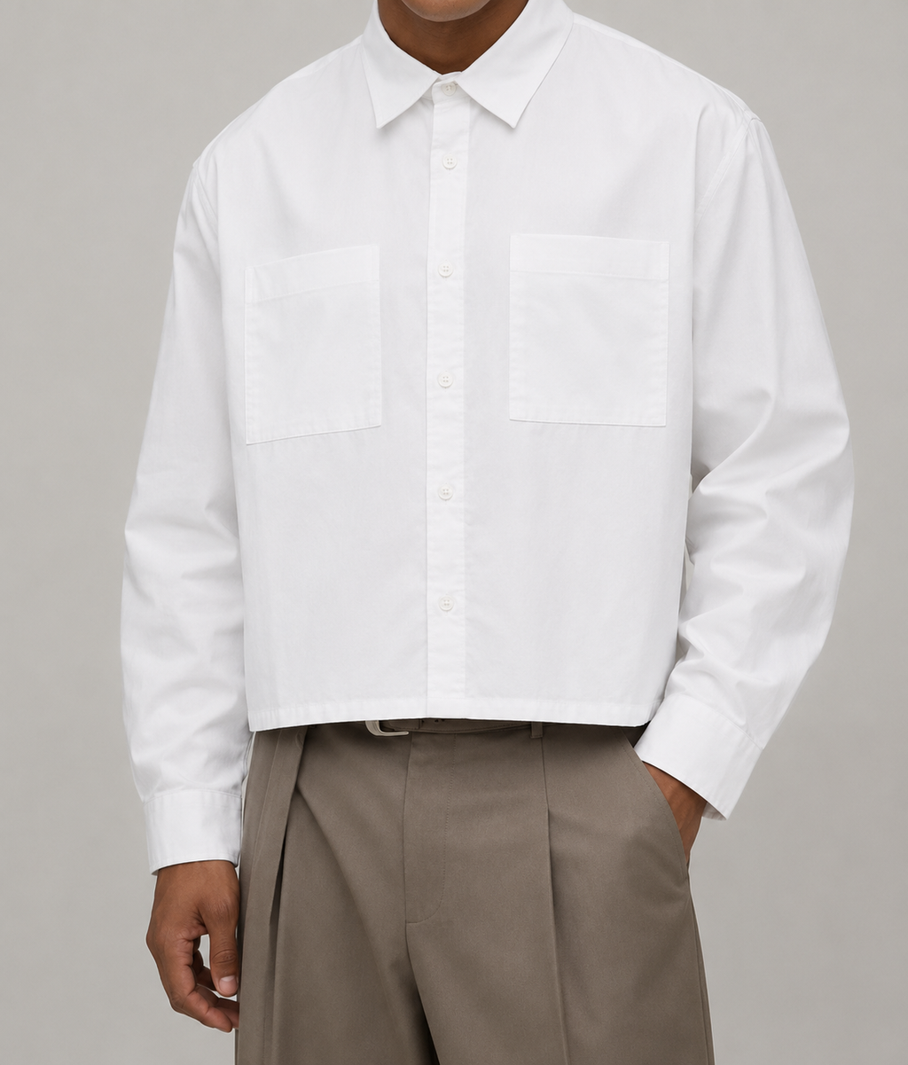 Surchemise Utility Poches Plaquées — MEX Blanc