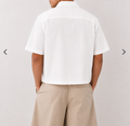 Chemise Boxy Manches Courtes — MEX Blanc